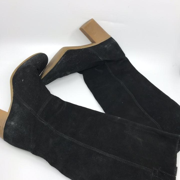 Zara Black Knee High Boots/Booties Size: US 8 - Picture 5 of 8